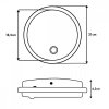 Maclean Lampa LED, IP65 czujnik PIR, MCE525 W 10W, 1000 lm, neutral white 4000 K